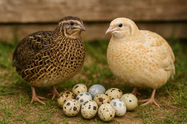 24 Mixed Color Japanese Quail Hatching Eggs